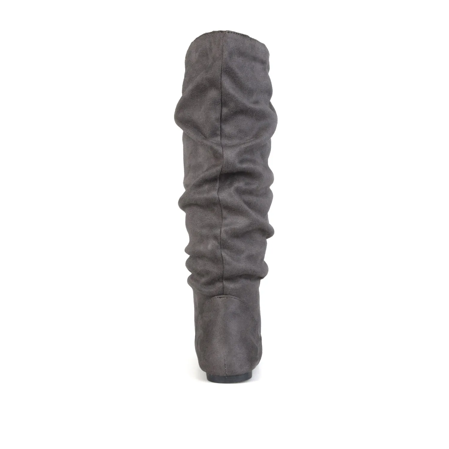 REBECCA KNEE HIGH BOOTS IN FAUX SUEDE narrow fit