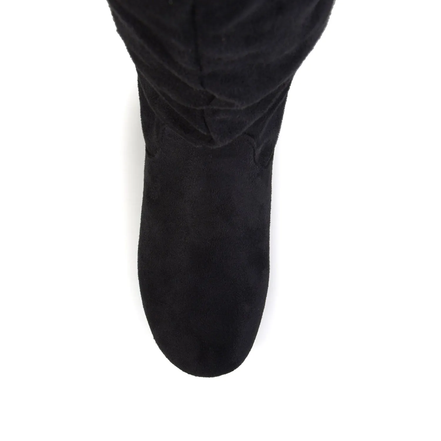 REBECCA KNEE HIGH BOOTS IN FAUX SUEDE narrow fit