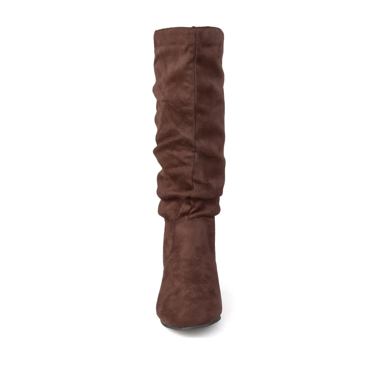 REBECCA KNEE HIGH BOOTS IN FAUX SUEDE narrow fit