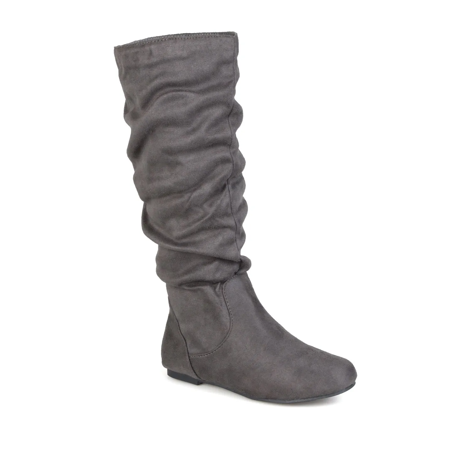 REBECCA KNEE HIGH BOOTS IN FAUX SUEDE narrow fit