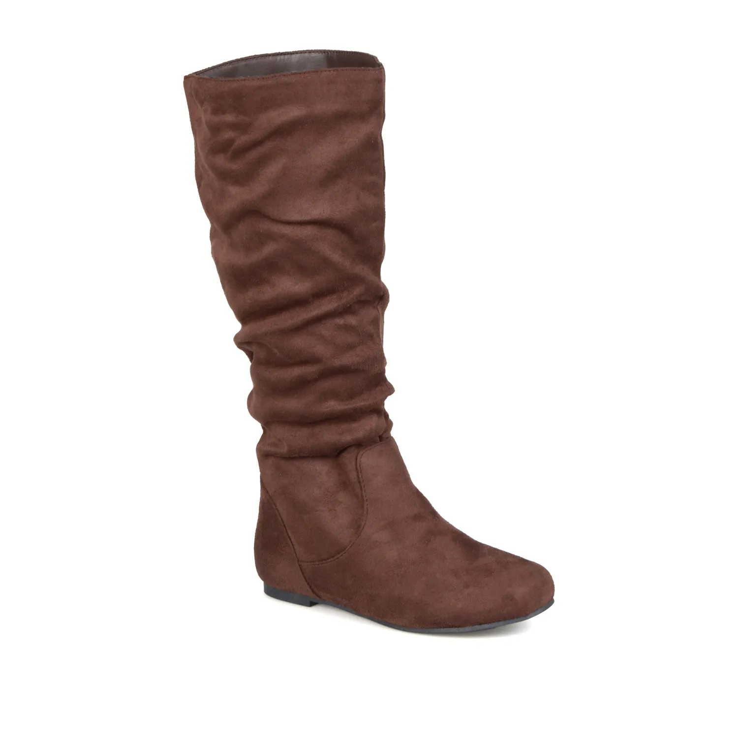REBECCA KNEE HIGH BOOTS IN FAUX SUEDE narrow fit