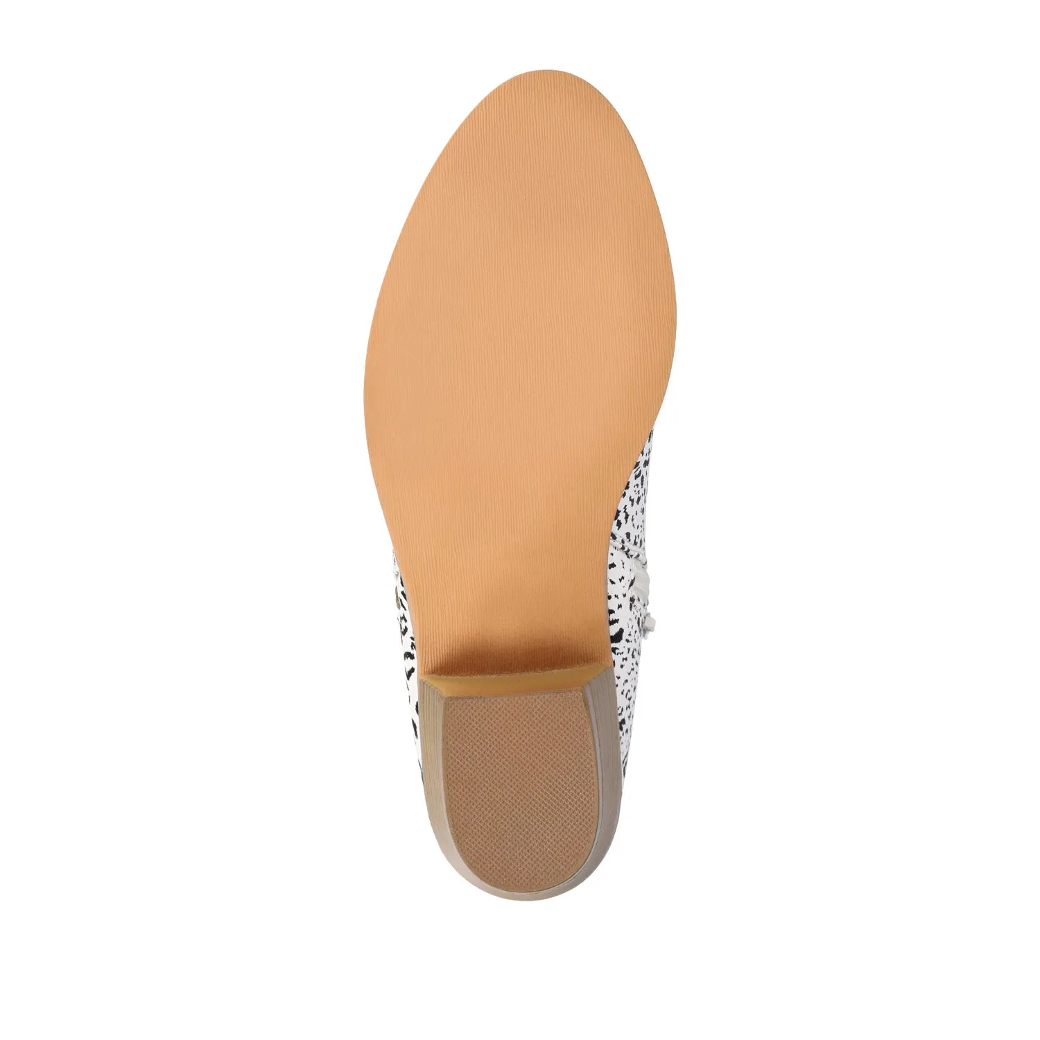 REBEL ZIP-UP BOOTIES IN FAUX LEATHER bold point