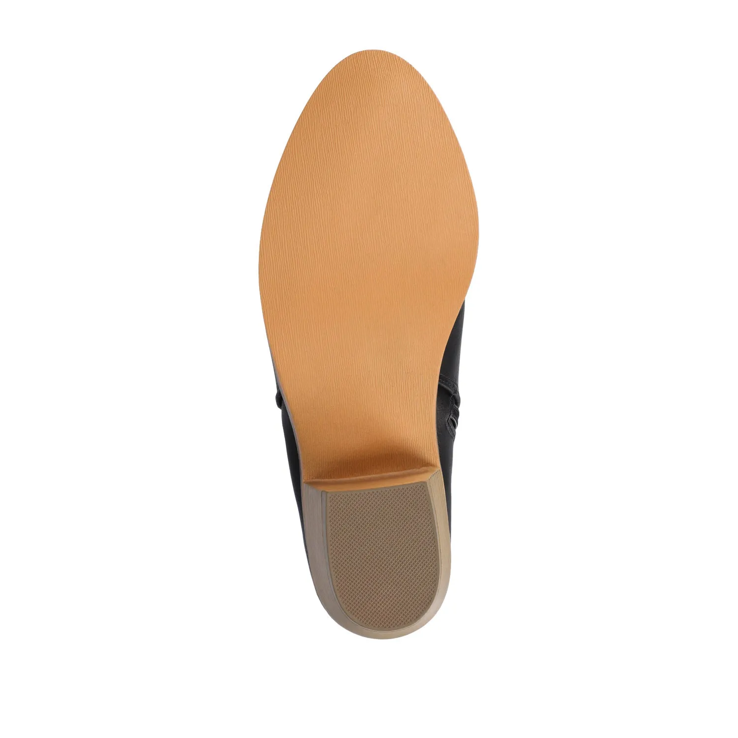 REBEL ZIP-UP BOOTIES IN FAUX LEATHER bold point