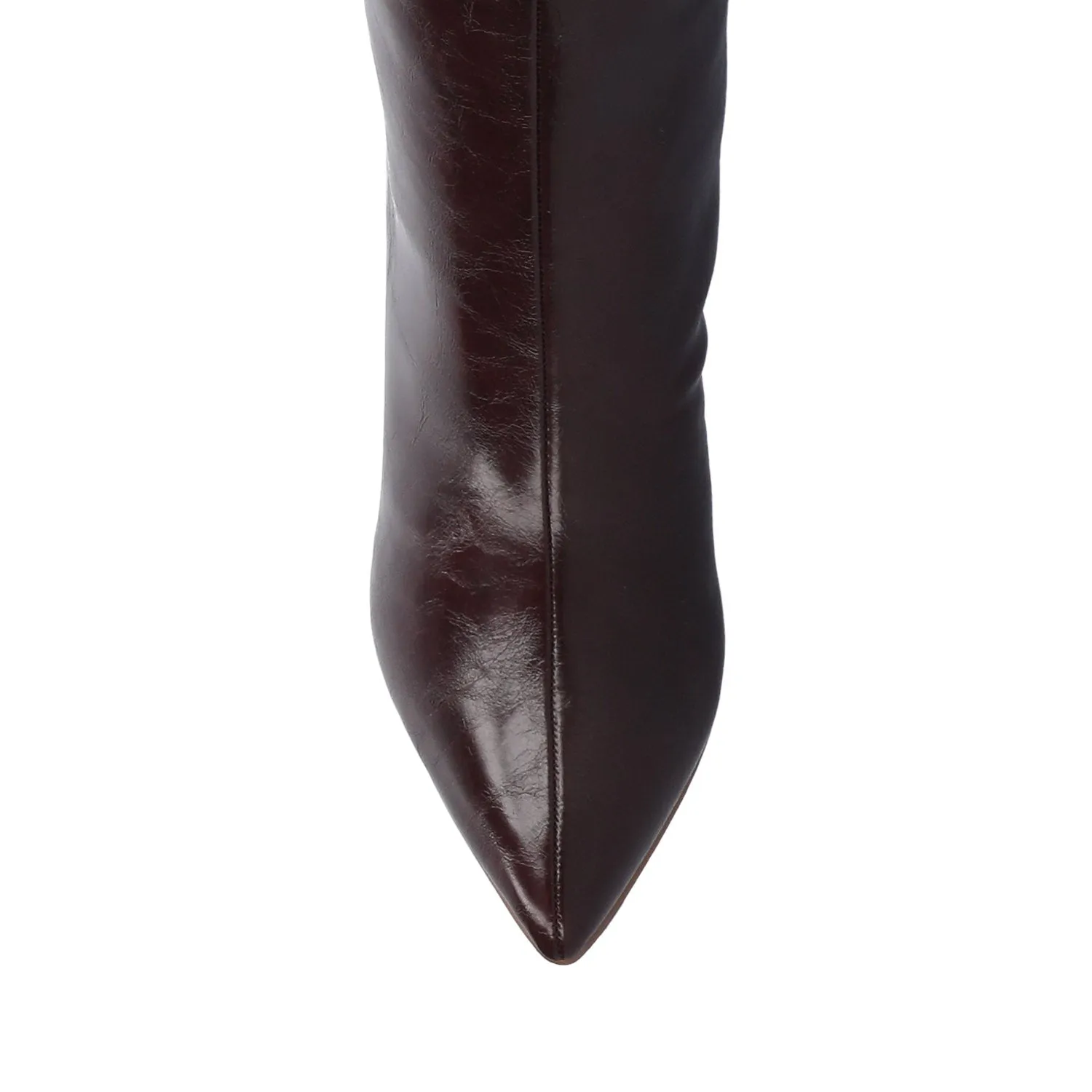 REHELA KNEE HIGH BOOTS IN FAUX LEATHER narrow fit