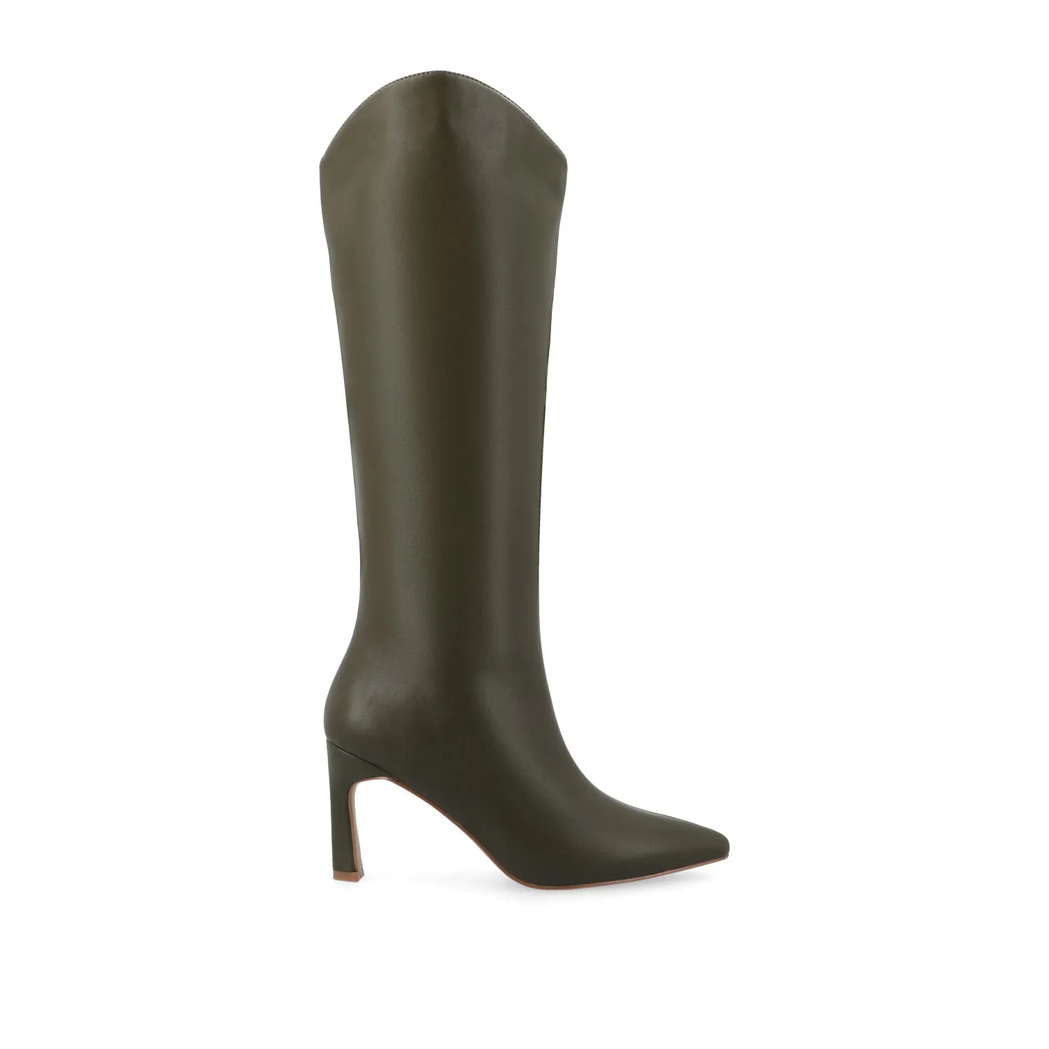 REHELA KNEE HIGH BOOTS IN FAUX LEATHER narrow fit