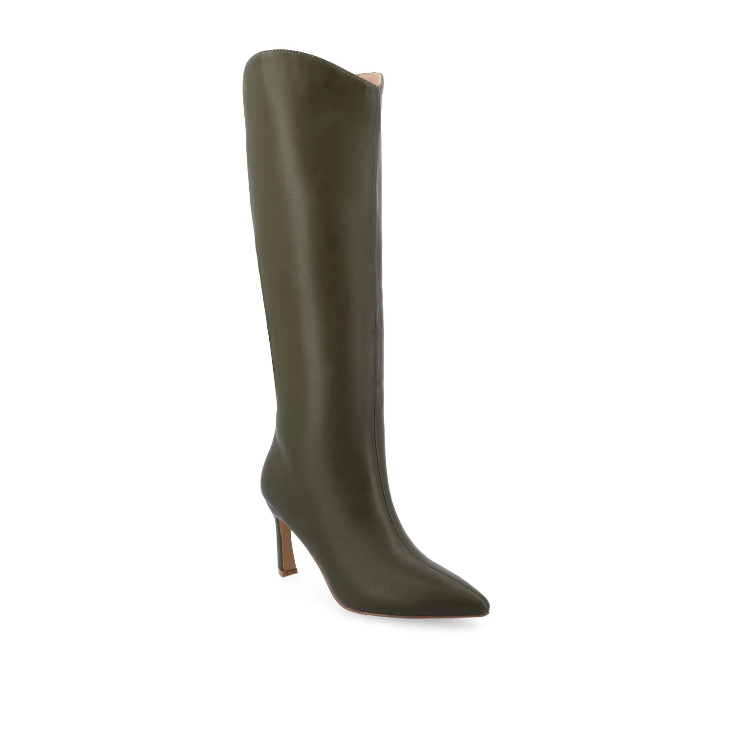 REHELA KNEE HIGH BOOTS IN FAUX LEATHER narrow fit