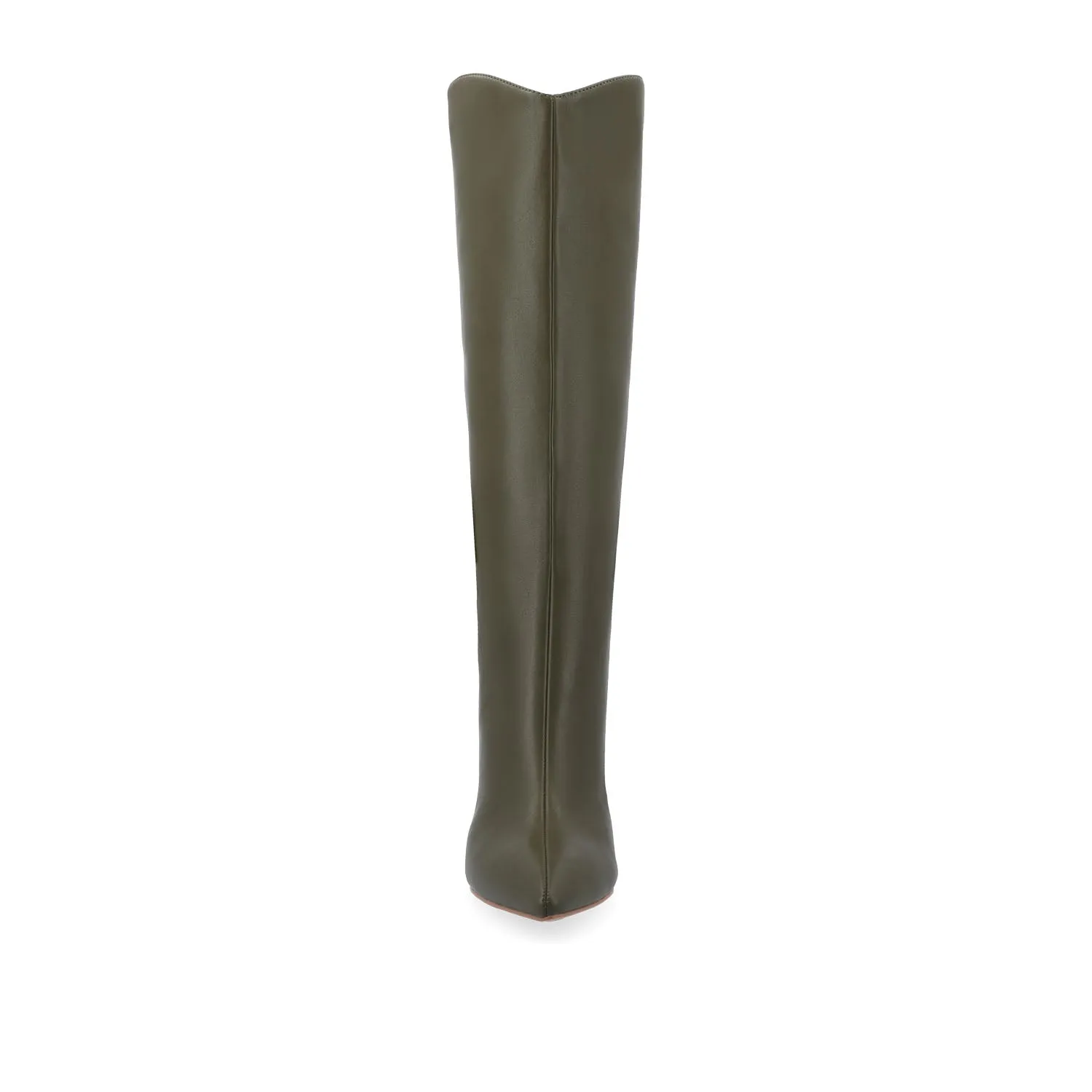 REHELA KNEE HIGH BOOTS IN FAUX LEATHER narrow fit