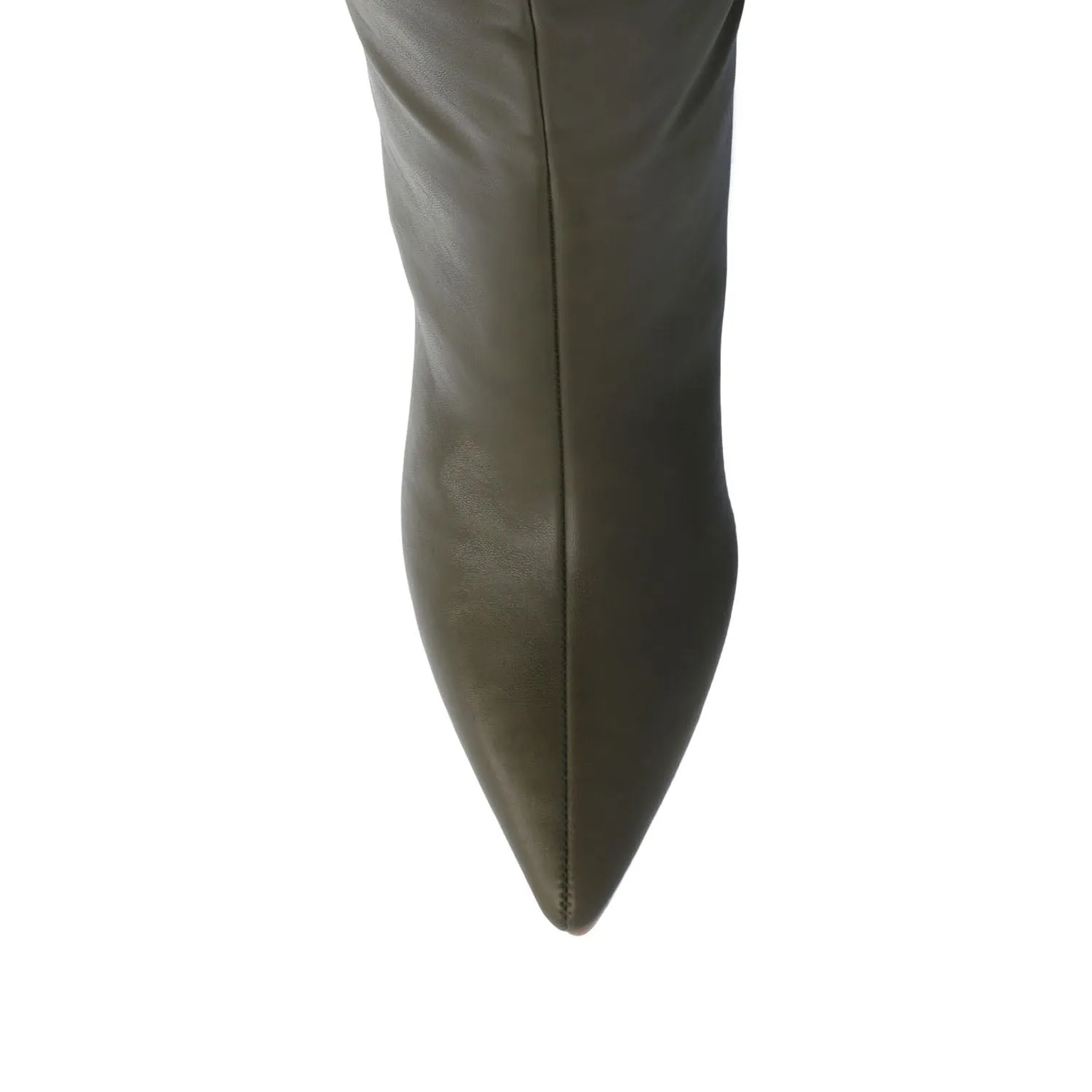 REHELA KNEE HIGH BOOTS IN FAUX LEATHER narrow fit