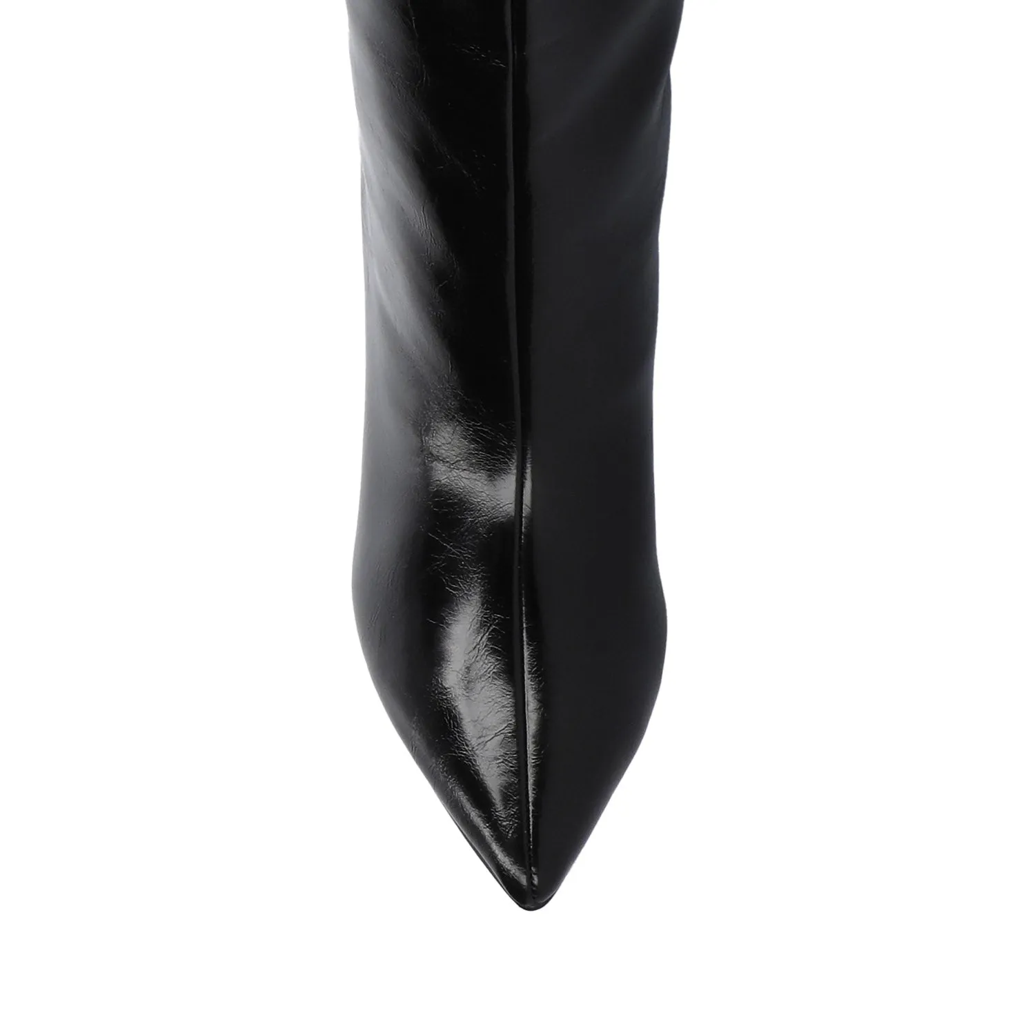 REHELA KNEE HIGH BOOTS IN FAUX LEATHER narrow fit