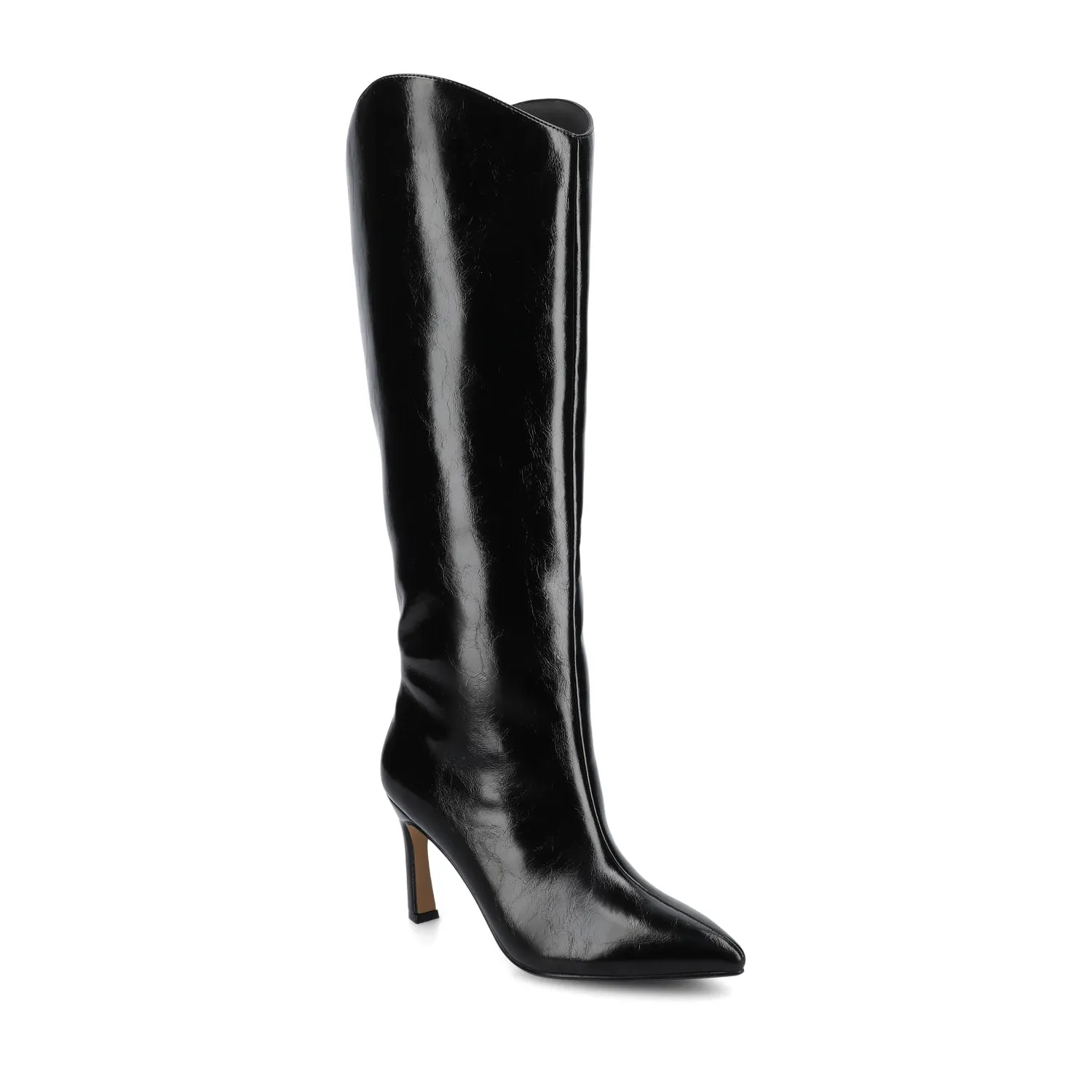 REHELA KNEE HIGH BOOTS IN FAUX LEATHER narrow fit