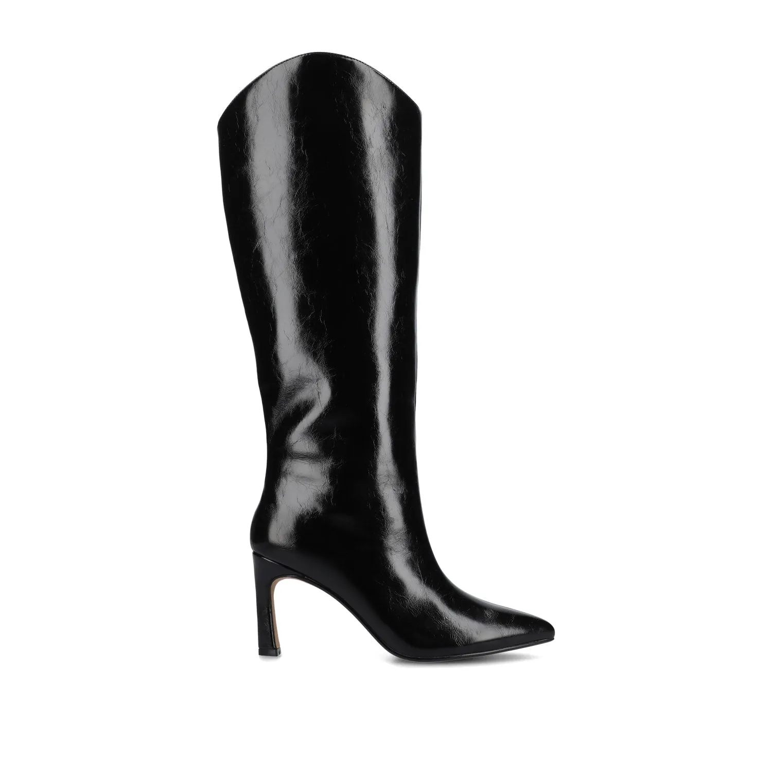 REHELA KNEE HIGH BOOTS IN FAUX LEATHER narrow fit