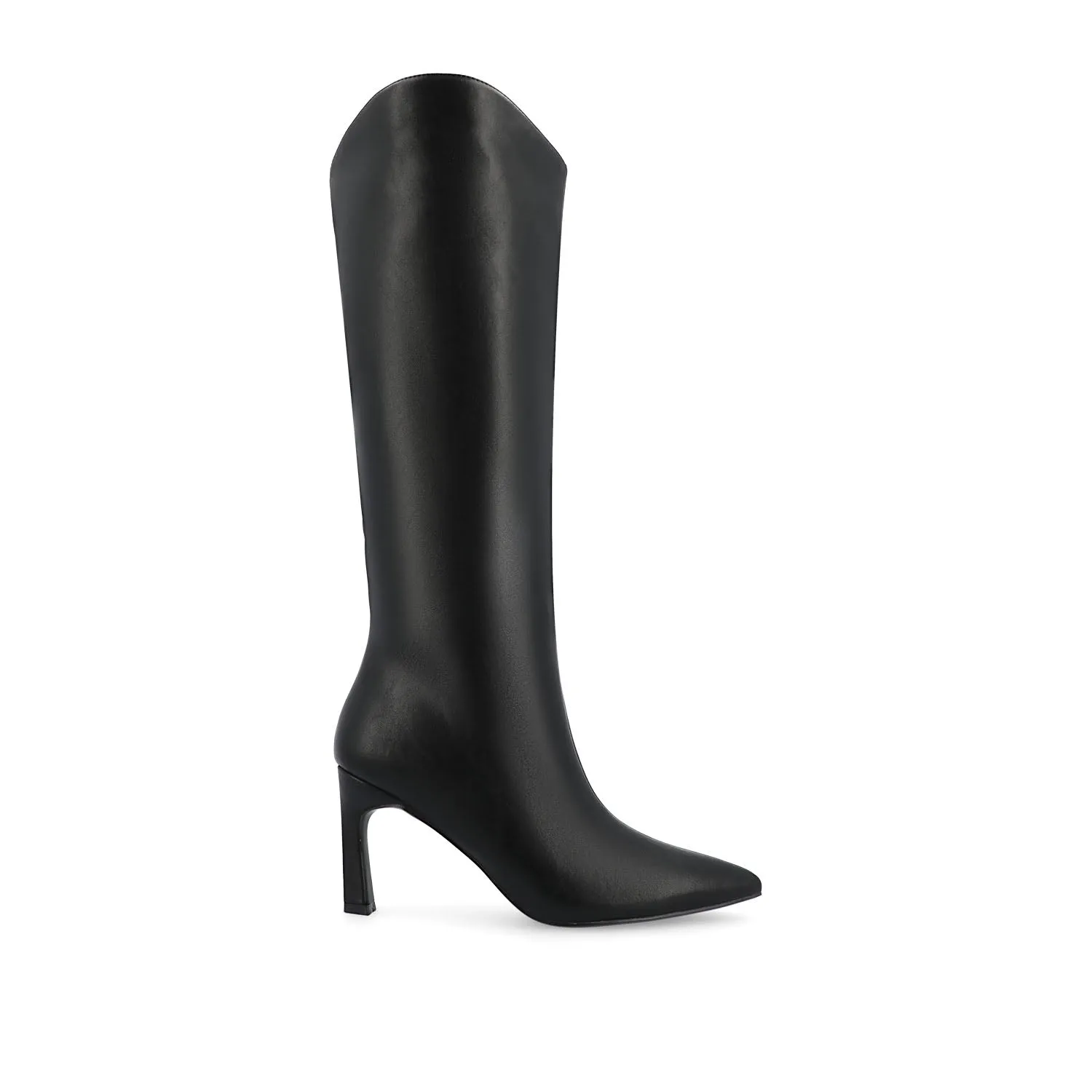 REHELA KNEE HIGH BOOTS IN FAUX LEATHER narrow fit