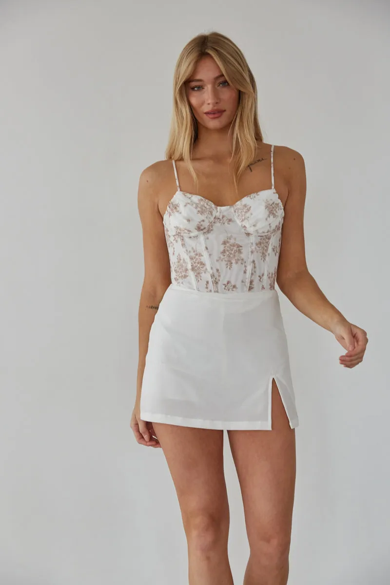 Riley High-Rise Mini Skort retro tone