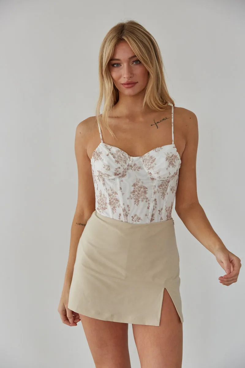 Riley High-Rise Mini Skort retro tone