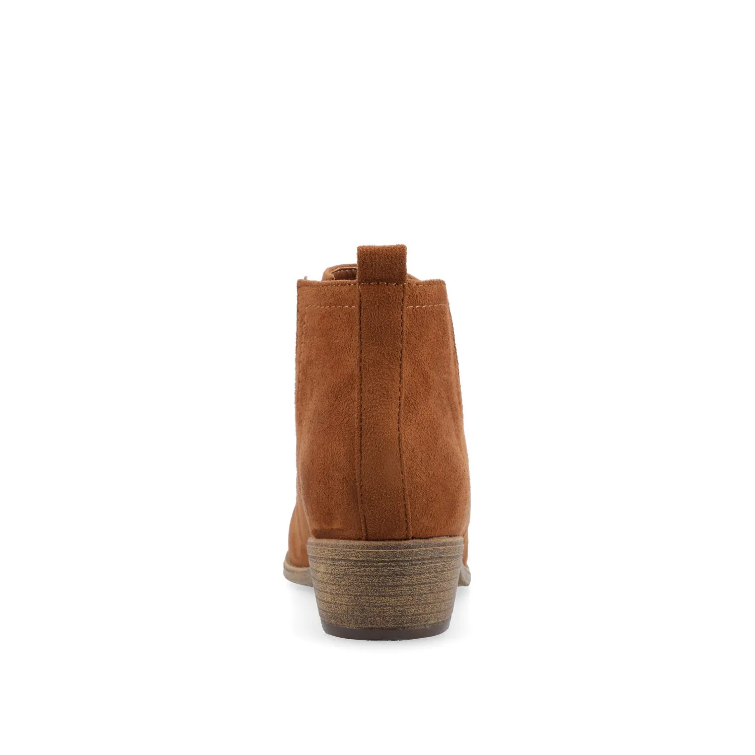 RIMI BLOCK HEELED BOOTIES IN FAUX SUEDE mid length