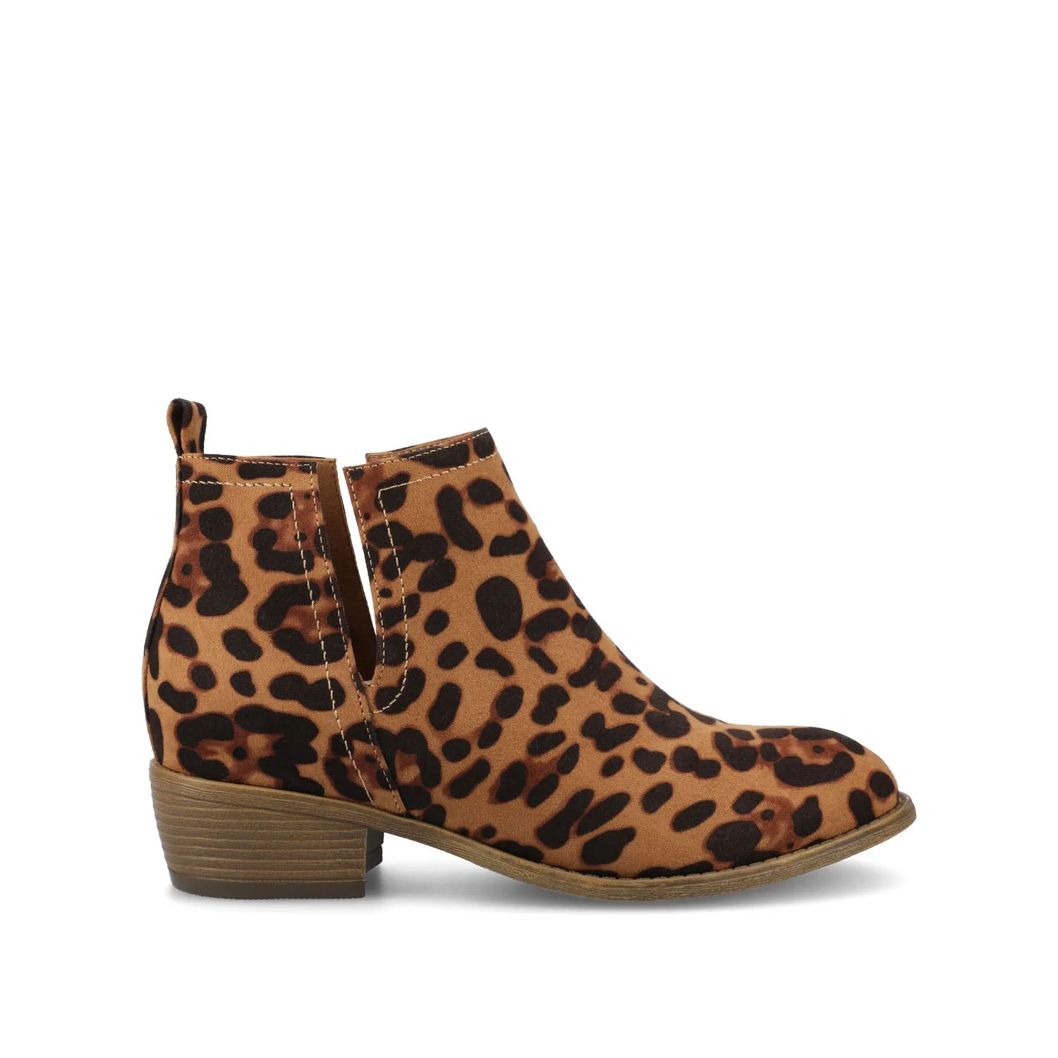 RIMI BLOCK HEELED BOOTIES IN FAUX SUEDE mid length