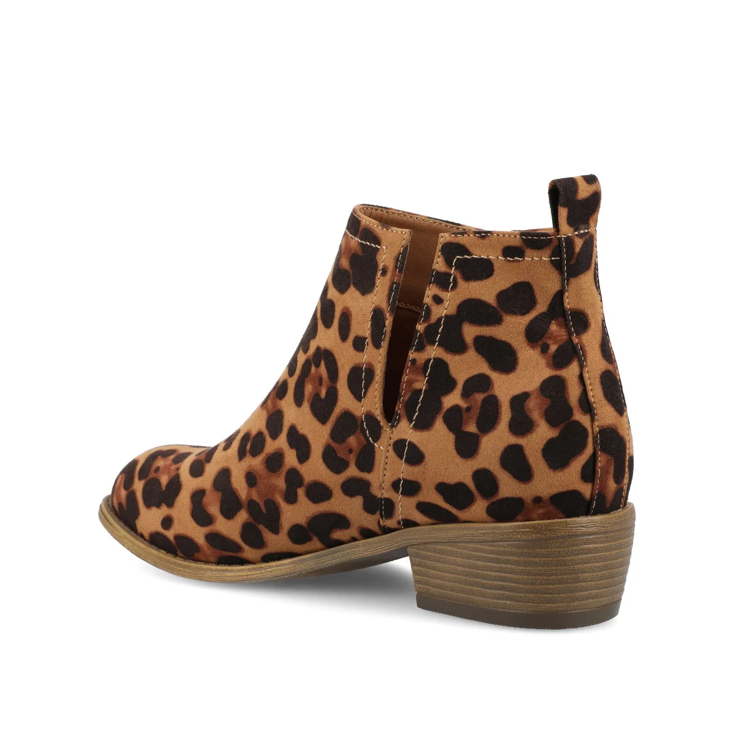 RIMI BLOCK HEELED BOOTIES IN FAUX SUEDE mid length