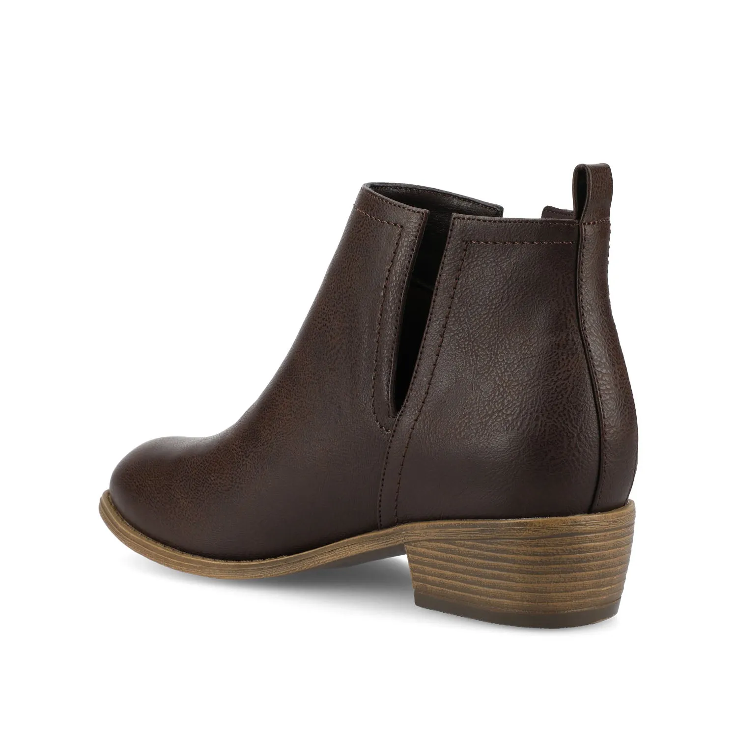 RIMI BLOCK HEELED BOOTIES IN FAUX SUEDE mid length