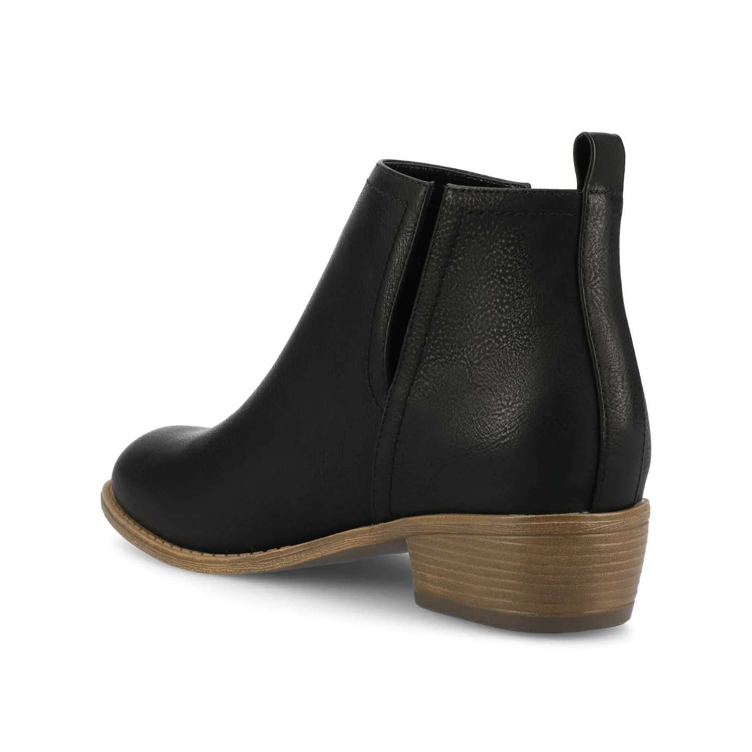 RIMI BLOCK HEELED BOOTIES IN FAUX SUEDE mid length