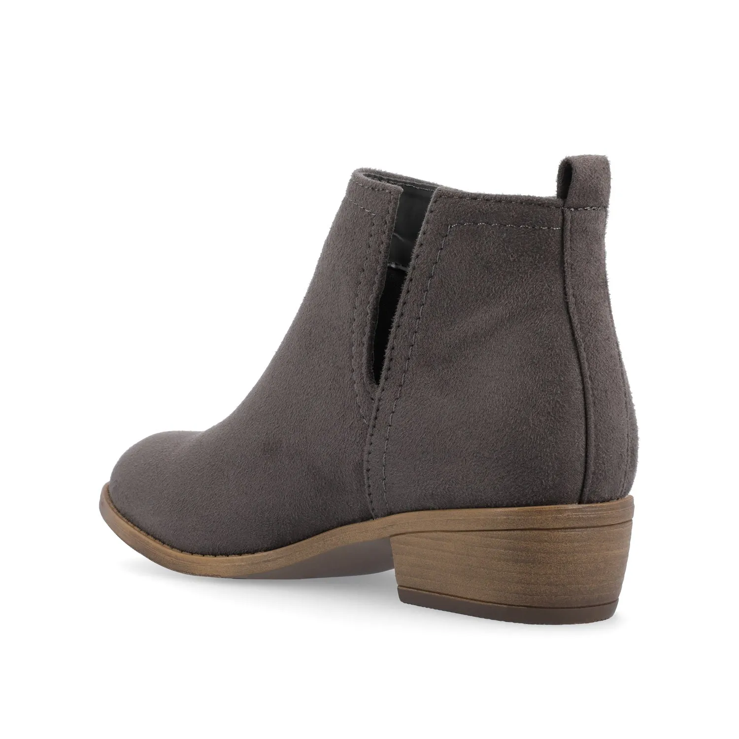 RIMI BLOCK HEELED BOOTIES IN FAUX SUEDE mid length