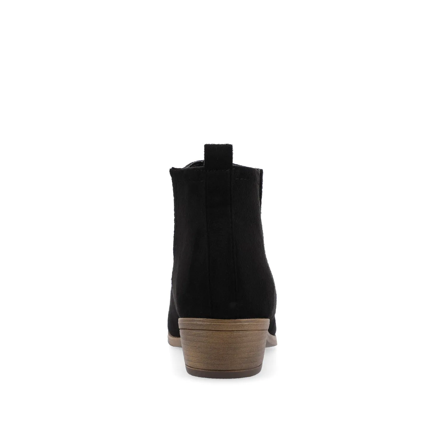RIMI BLOCK HEELED BOOTIES IN FAUX SUEDE mid length