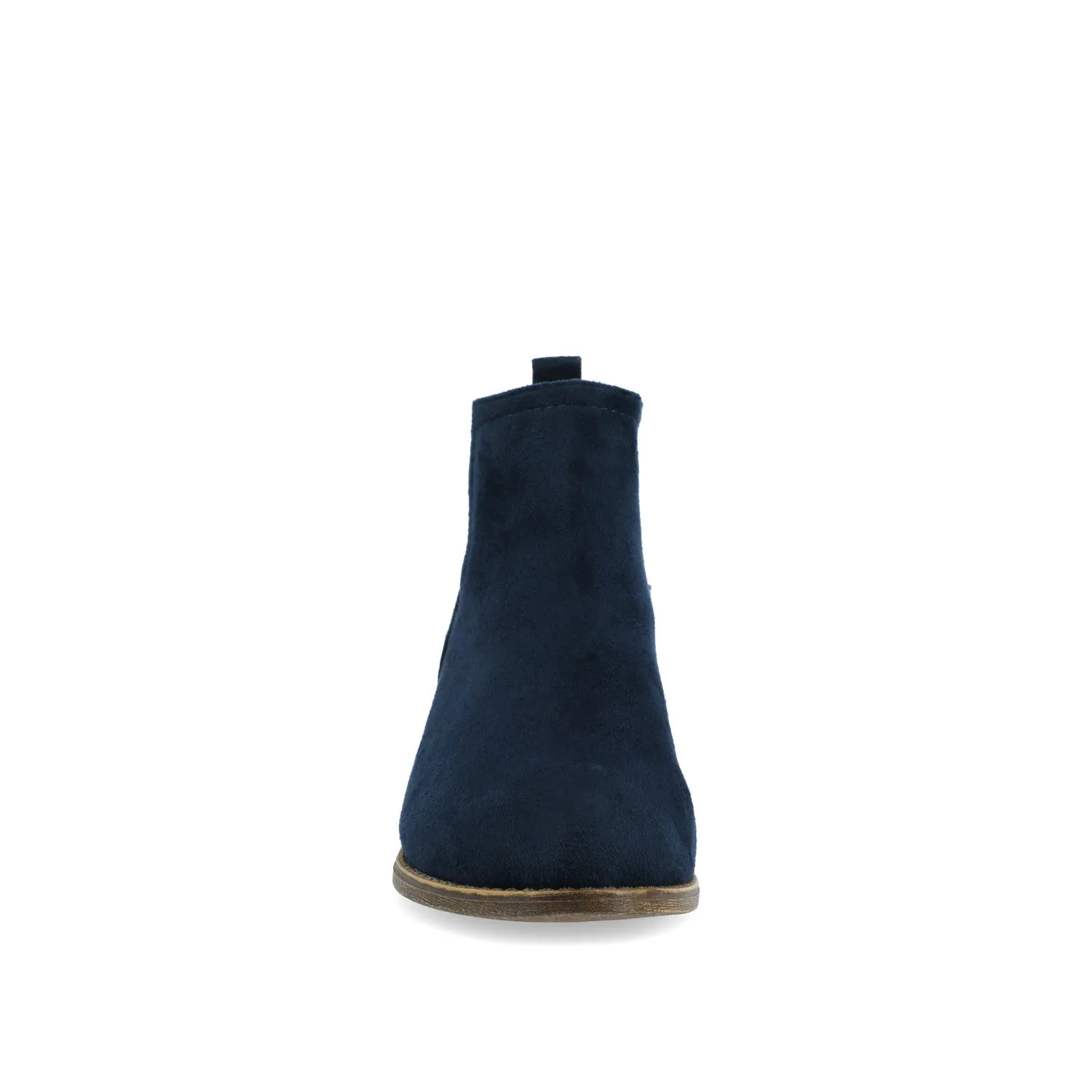 RIMI BLOCK HEELED BOOTIES IN FAUX SUEDE mid length