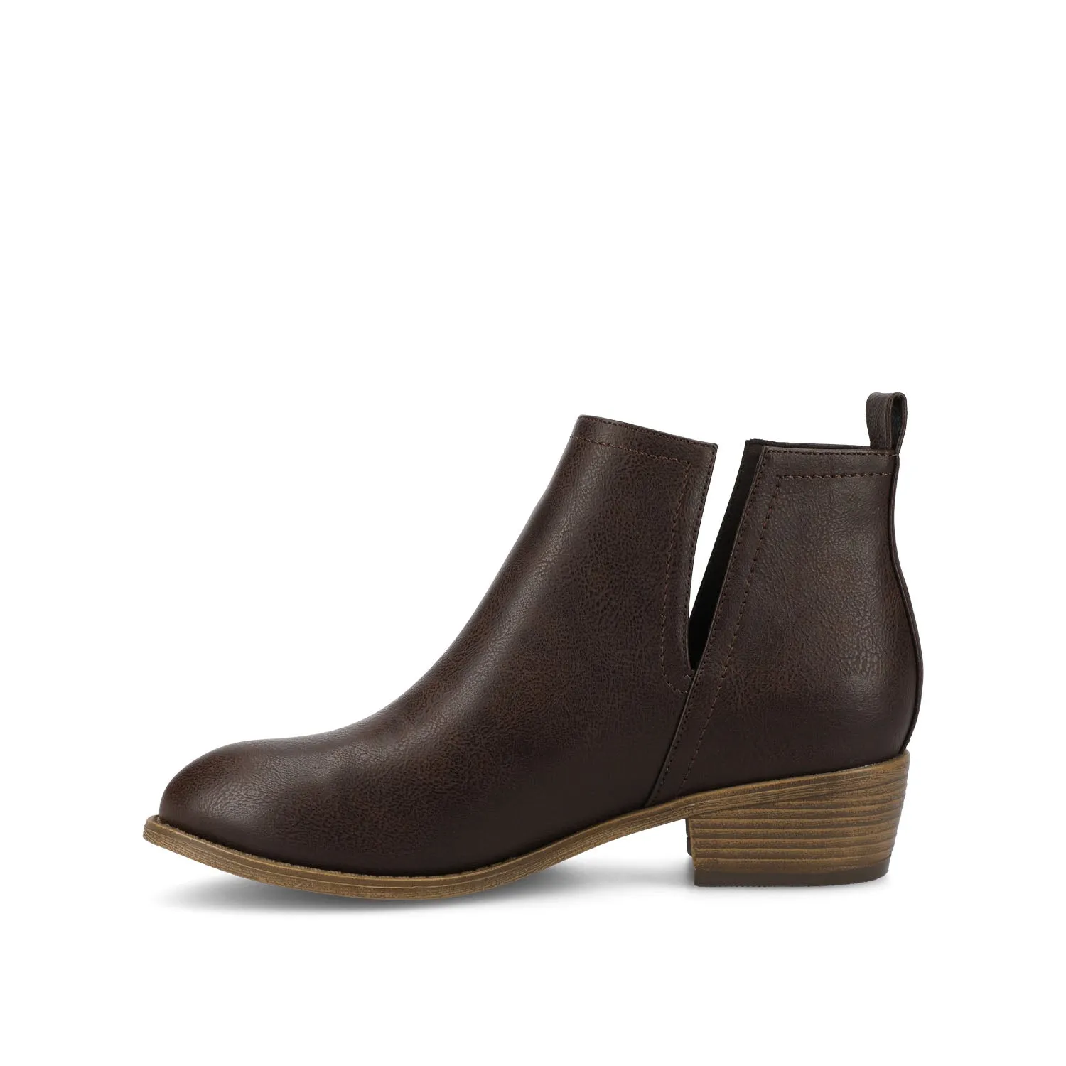 RIMI BLOCK HEELED BOOTIES IN FAUX SUEDE mid length