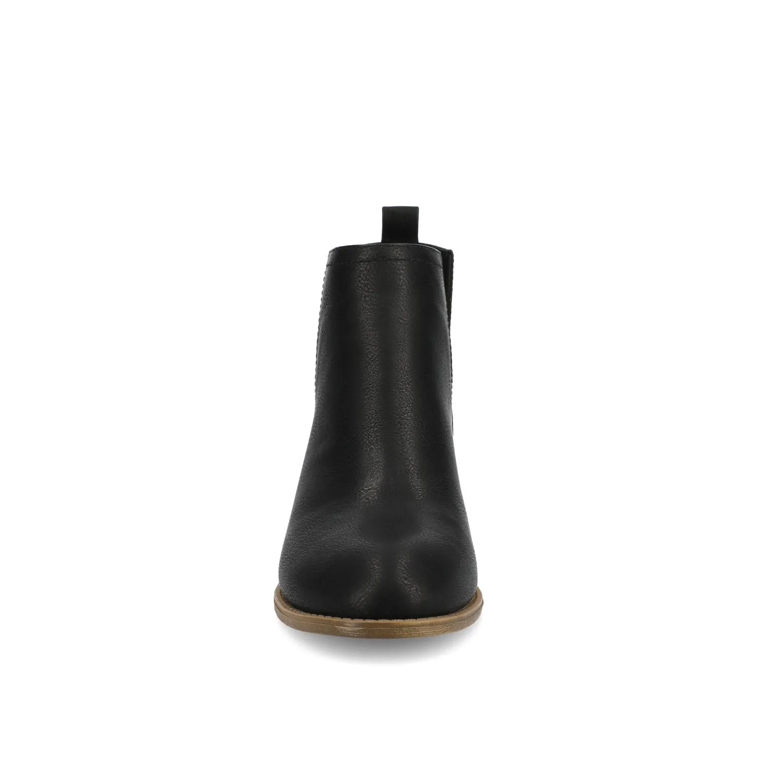 RIMI BLOCK HEELED BOOTIES IN FAUX SUEDE mid length