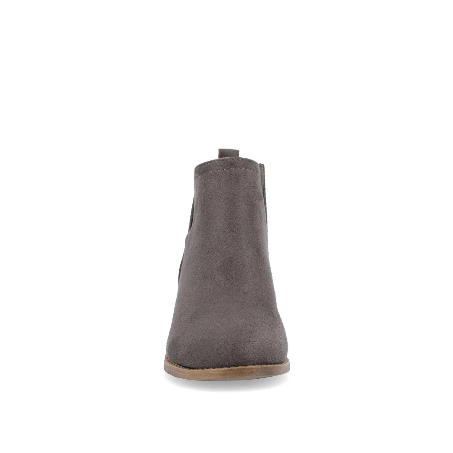RIMI BLOCK HEELED BOOTIES IN FAUX SUEDE mid length