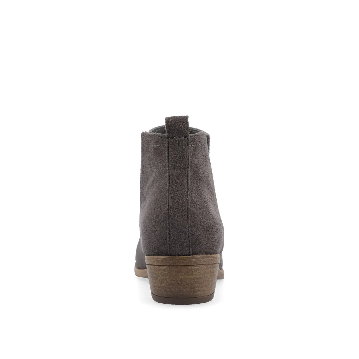 RIMI BLOCK HEELED BOOTIES IN FAUX SUEDE mid length