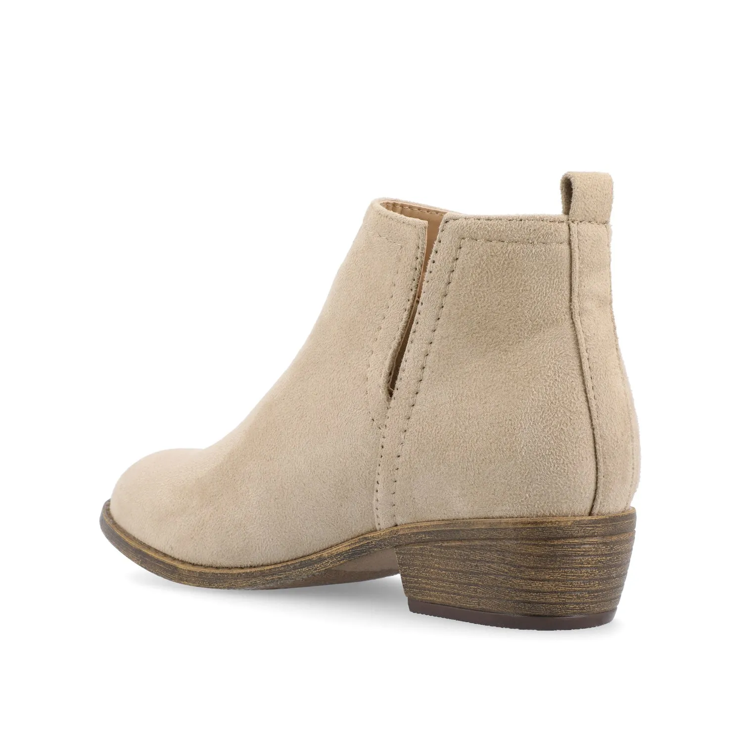 RIMI BLOCK HEELED BOOTIES IN FAUX SUEDE mid length