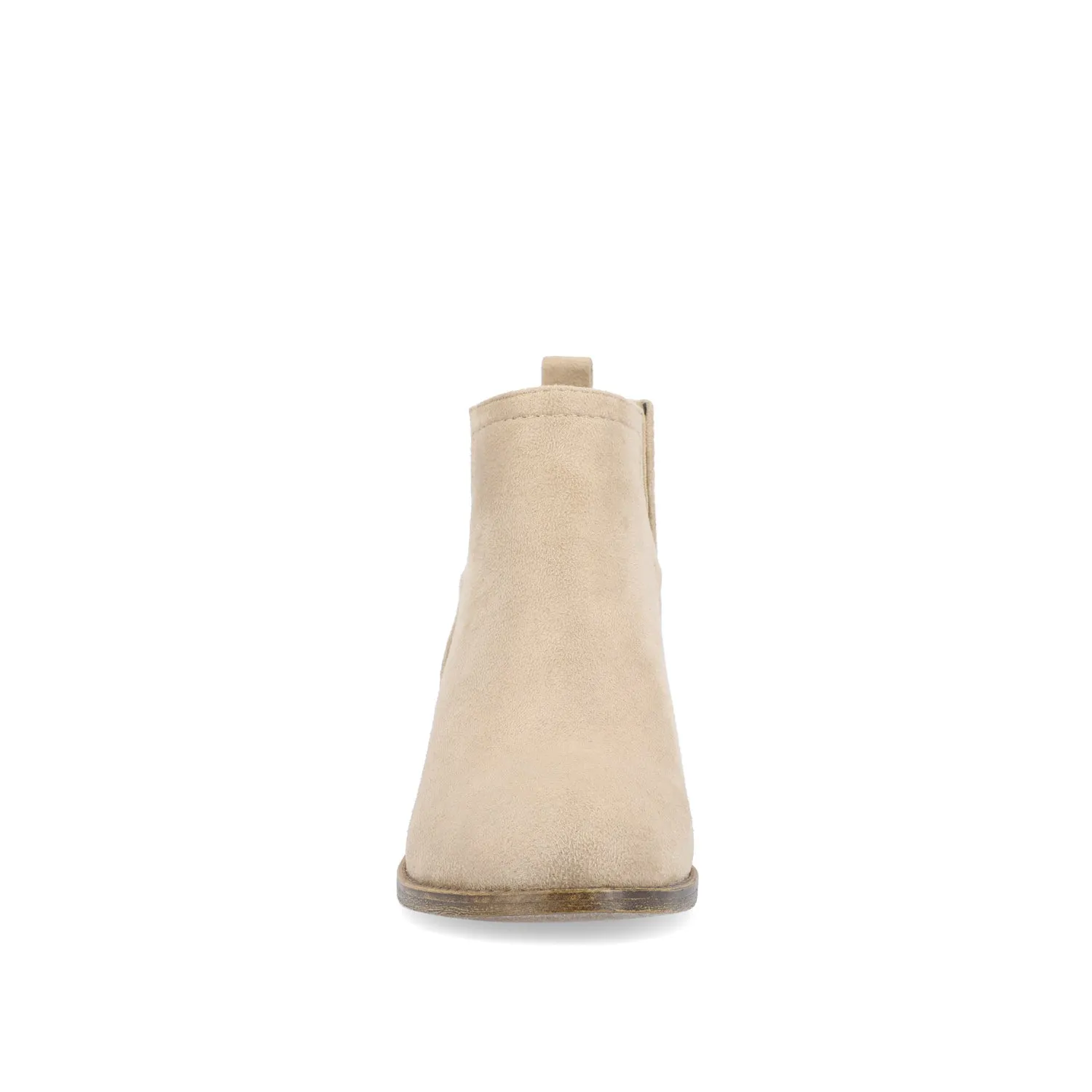 RIMI BLOCK HEELED BOOTIES IN FAUX SUEDE mid length