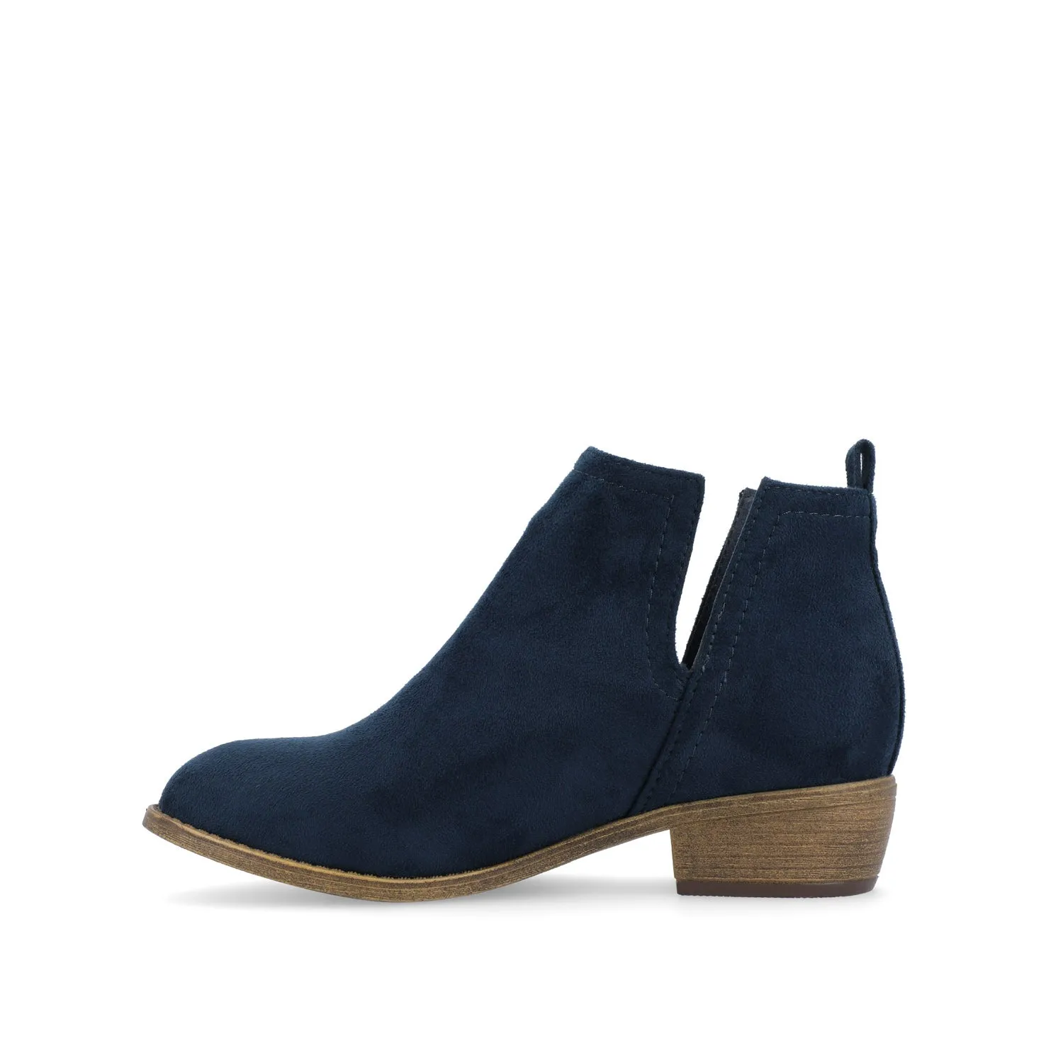 RIMI BLOCK HEELED BOOTIES IN FAUX SUEDE mid length