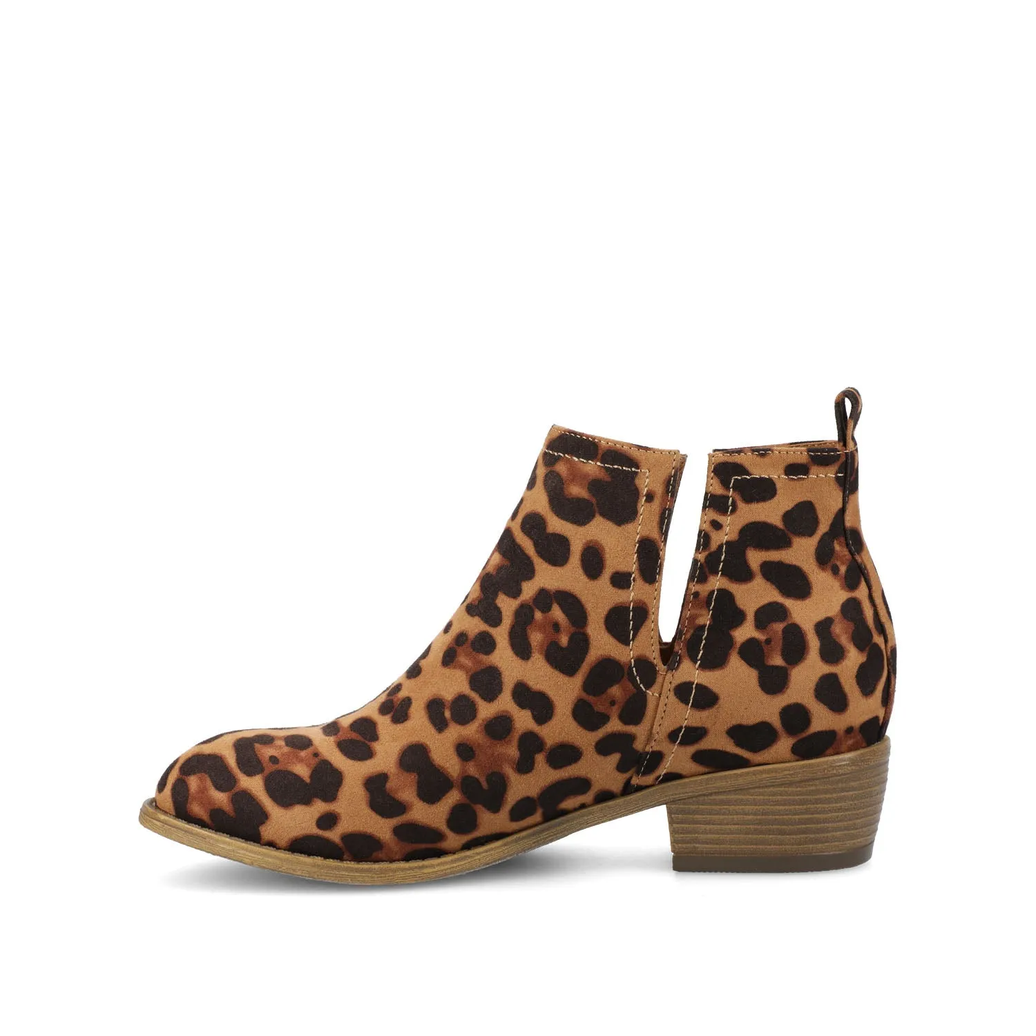 RIMI BLOCK HEELED BOOTIES IN FAUX SUEDE mid length