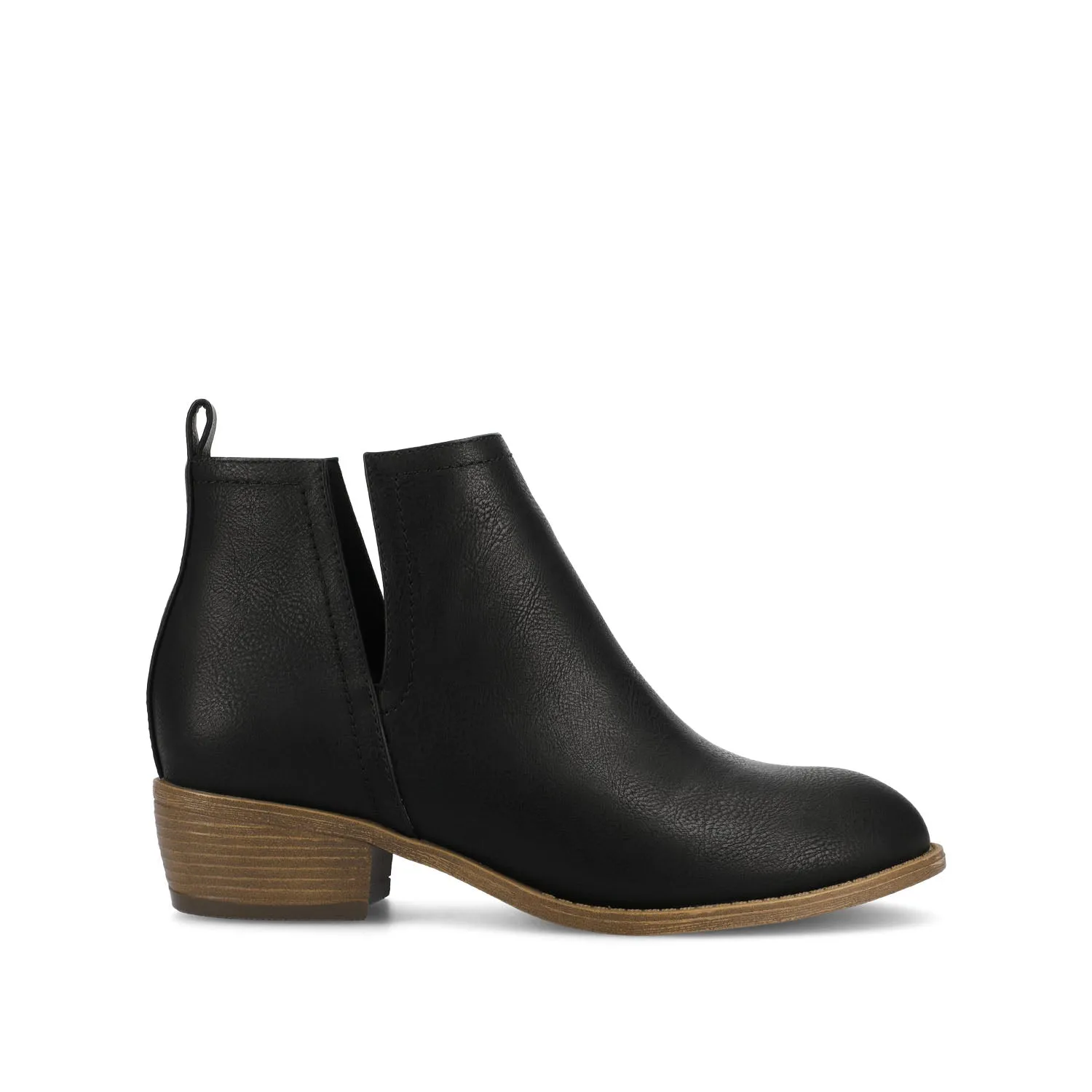 RIMI BLOCK HEELED BOOTIES IN FAUX SUEDE mid length