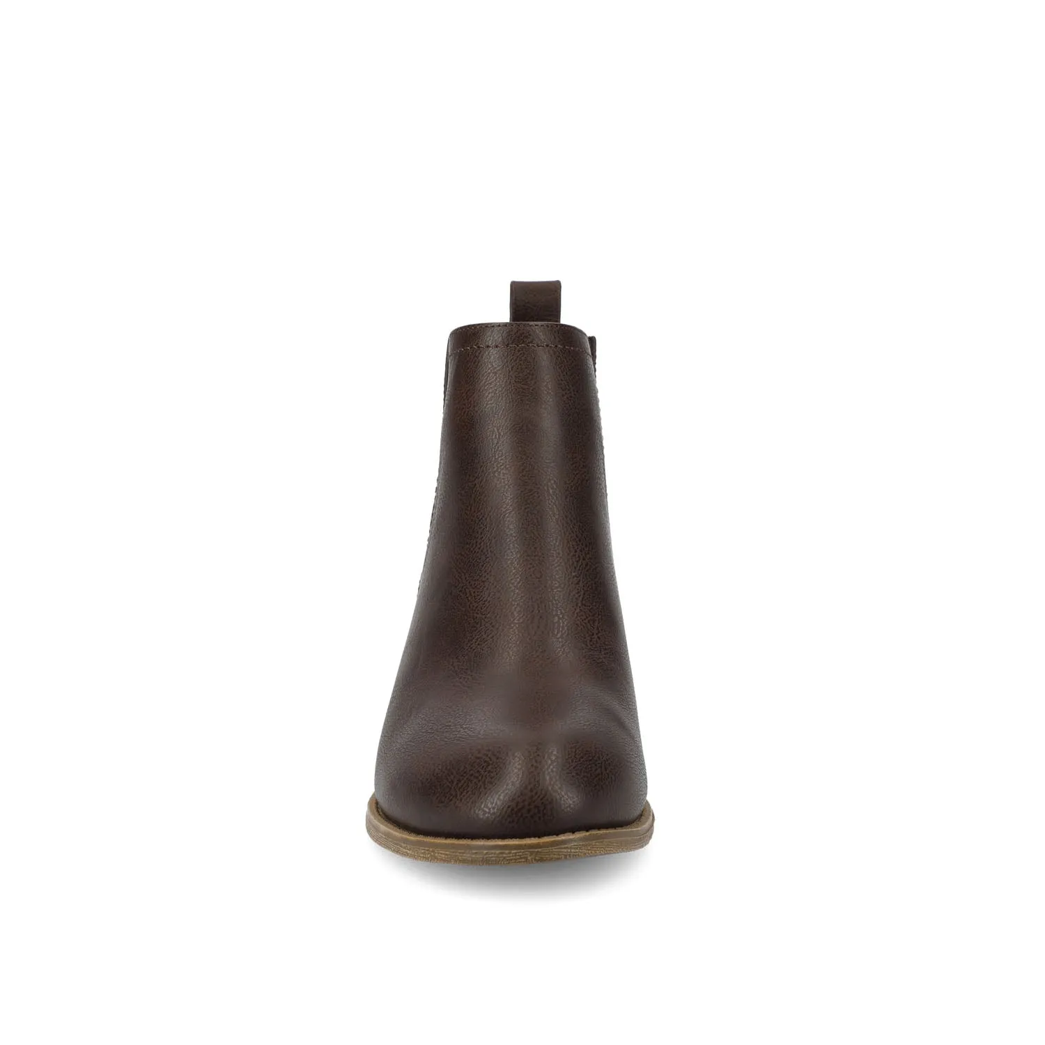 RIMI BLOCK HEELED BOOTIES IN FAUX SUEDE mid length