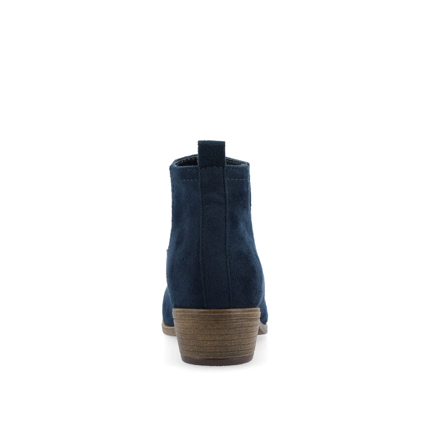 RIMI BLOCK HEELED BOOTIES IN FAUX SUEDE mid length