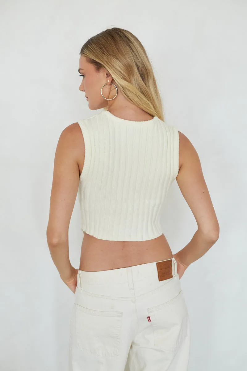 Robin Knit Sweater Tank Top airy knit