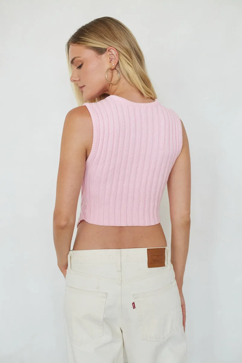 Robin Knit Sweater Tank Top airy knit