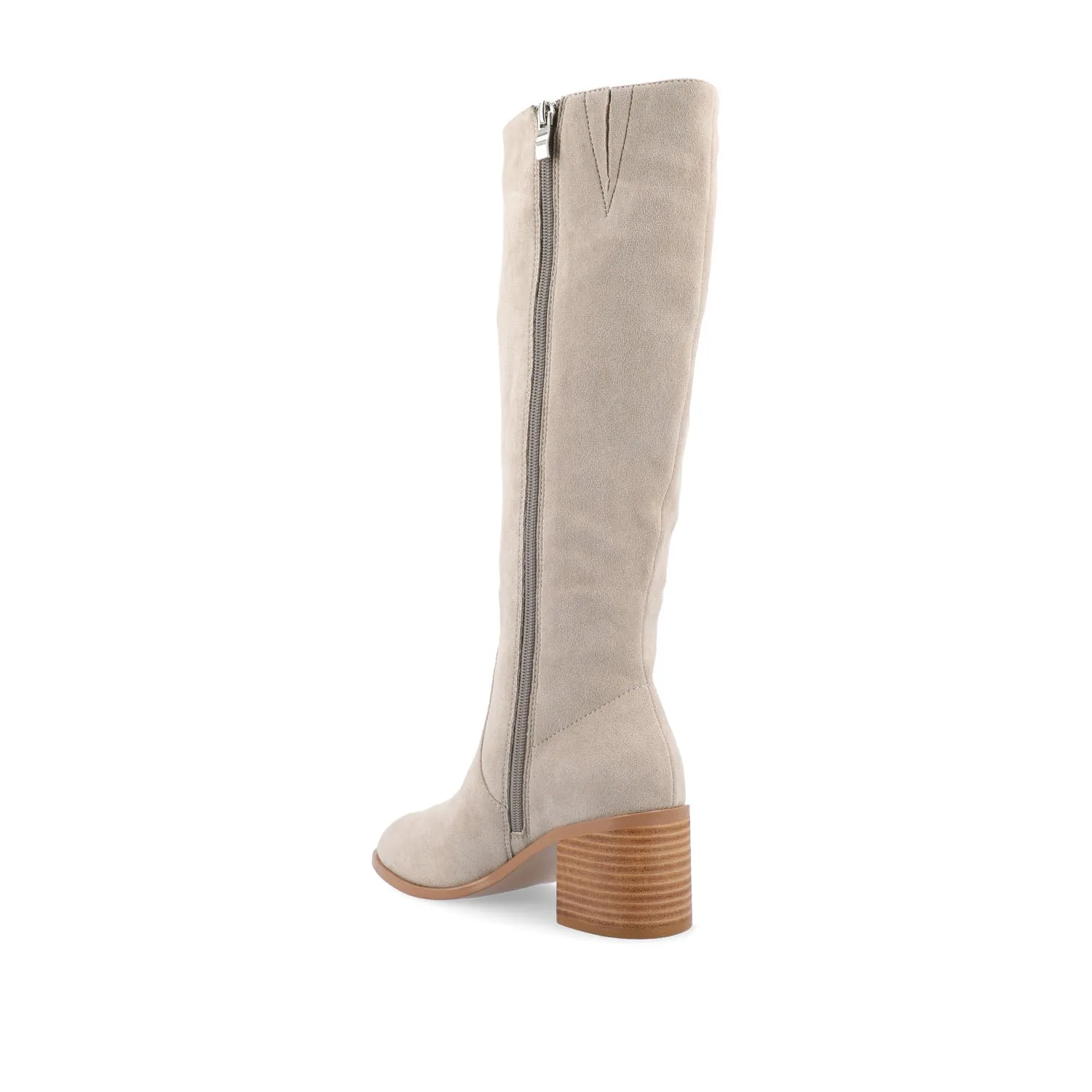 ROMILLY KNEE HIGH BOOTS IN FAUX LEATHER fall day