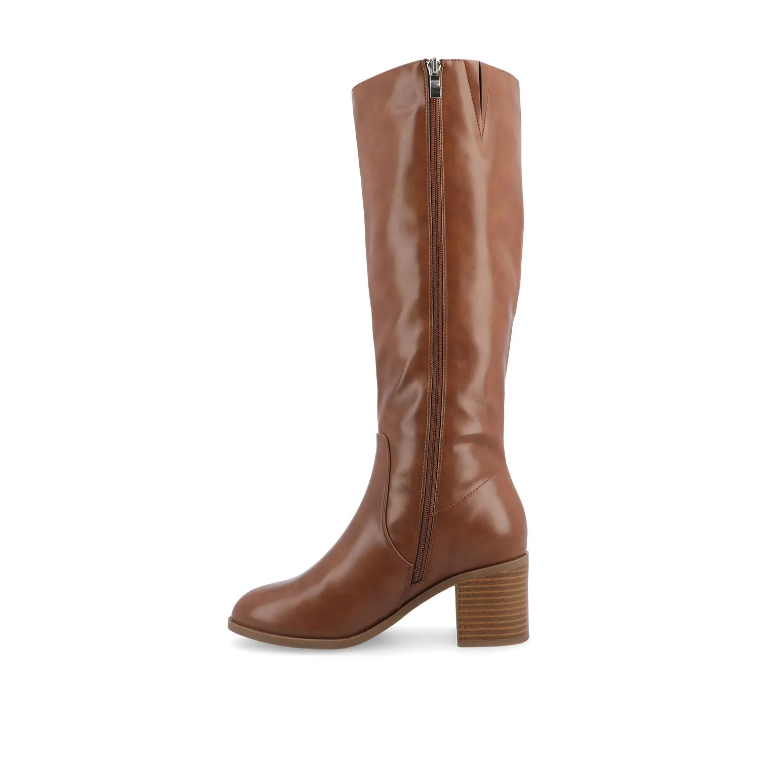 ROMILLY KNEE HIGH BOOTS IN FAUX LEATHER fall day