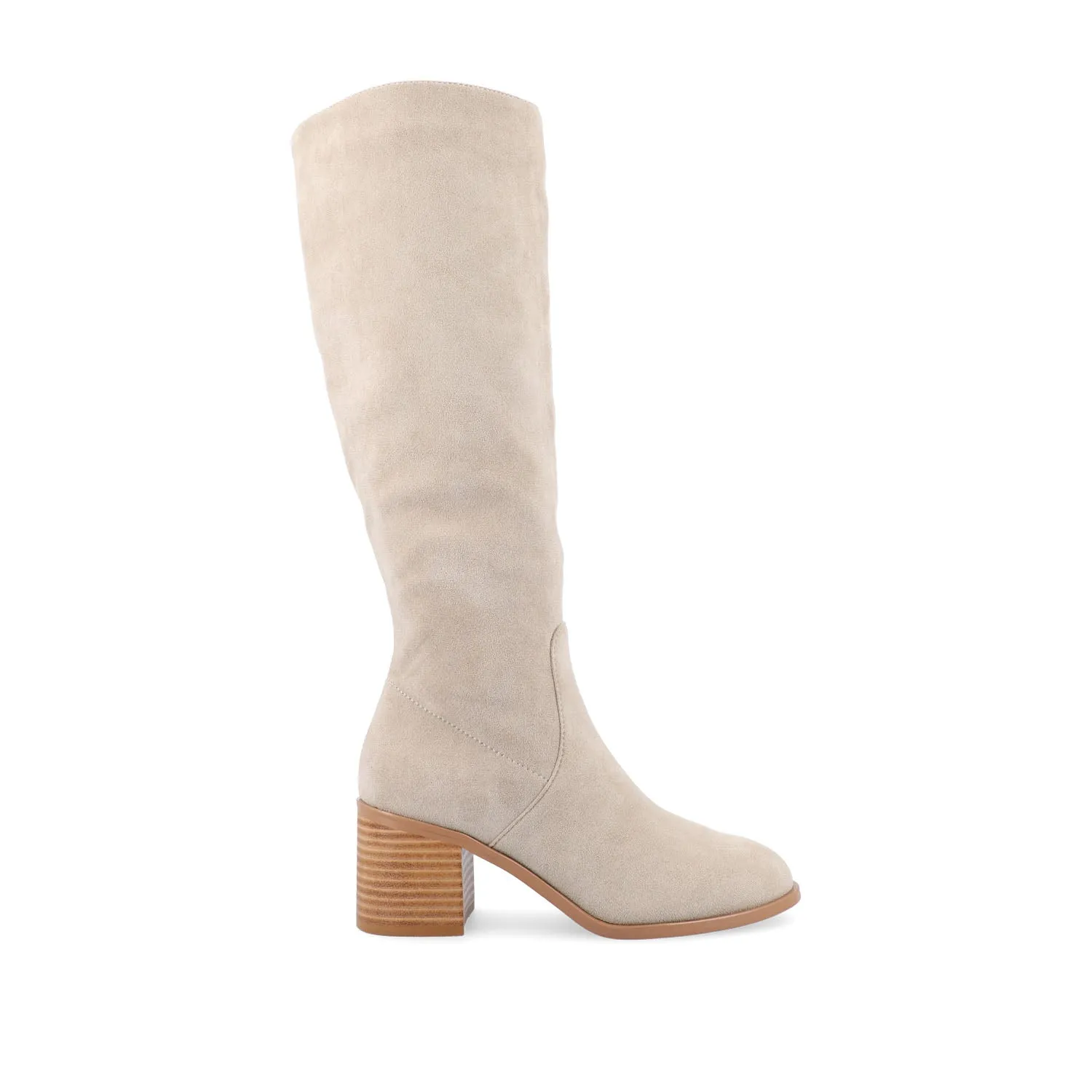 ROMILLY KNEE HIGH BOOTS IN FAUX LEATHER fall day