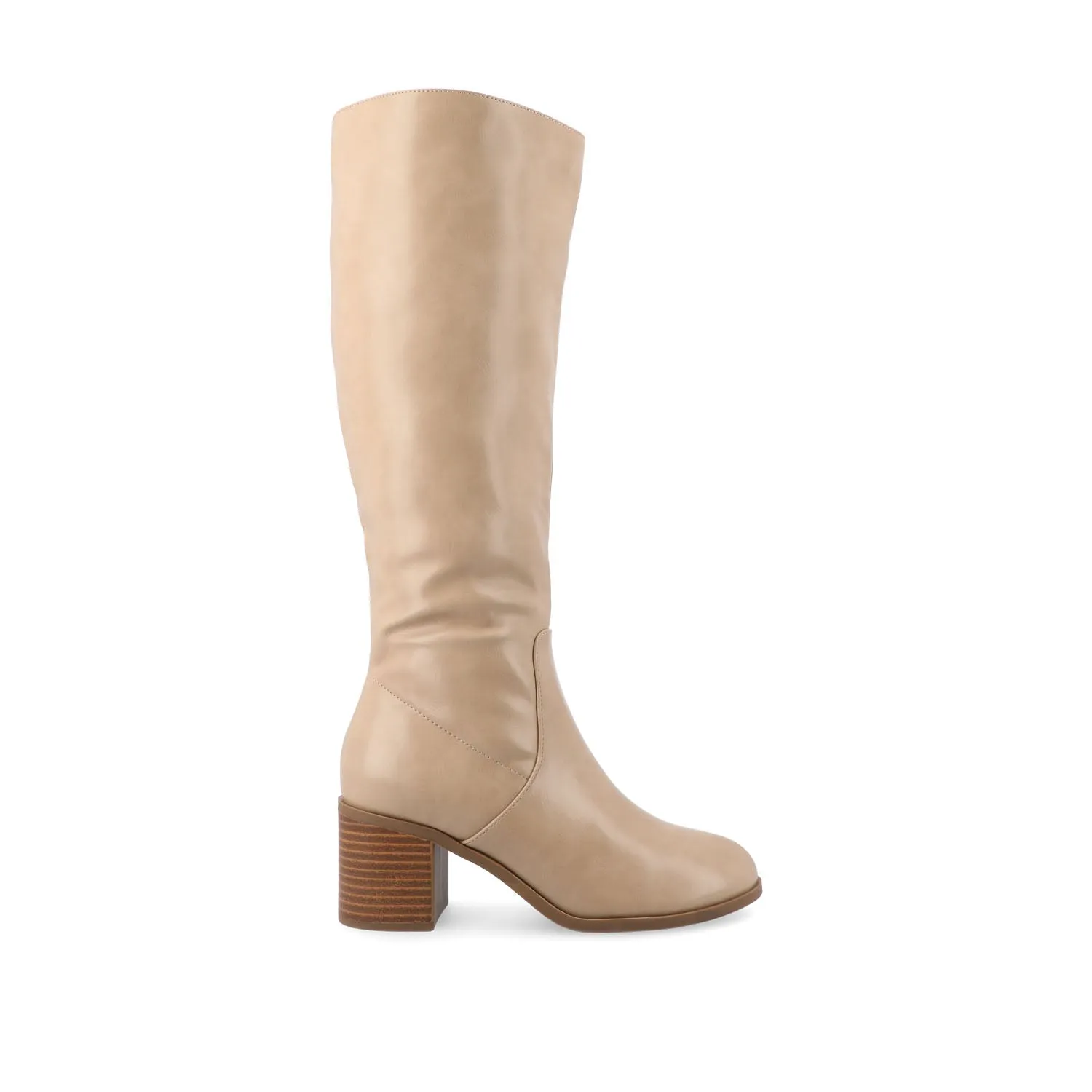 ROMILLY KNEE HIGH BOOTS IN FAUX LEATHER fall day