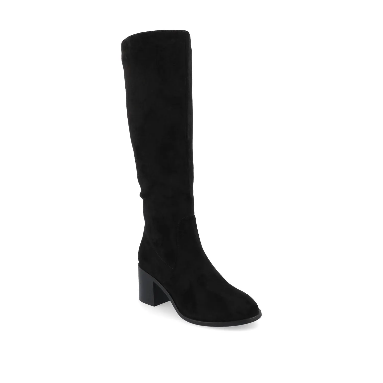 ROMILLY KNEE HIGH BOOTS IN FAUX LEATHER fall day