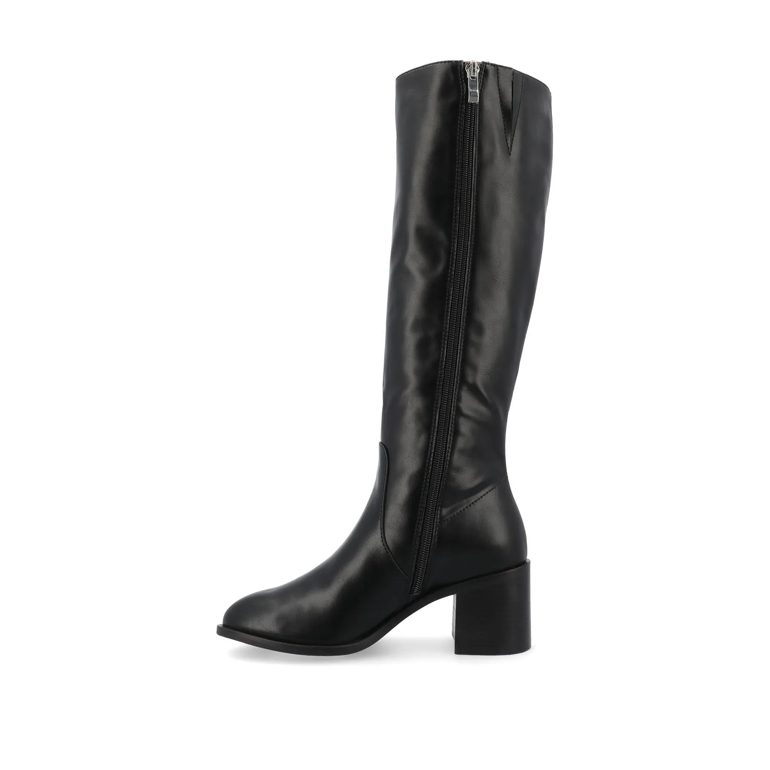 ROMILLY KNEE HIGH BOOTS IN FAUX LEATHER fall day