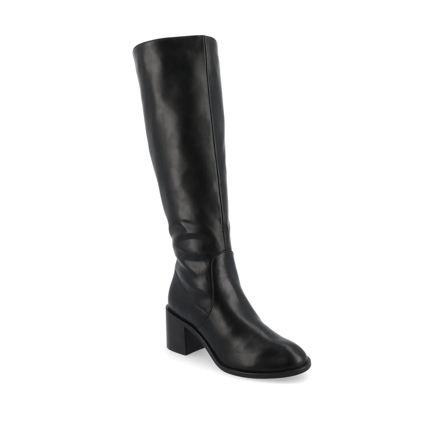 ROMILLY KNEE HIGH BOOTS IN FAUX LEATHER fall day