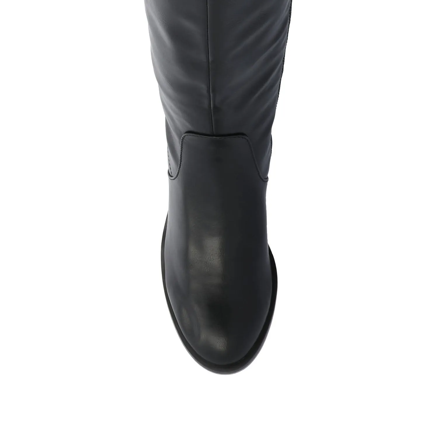 ROMILLY KNEE HIGH BOOTS IN FAUX LEATHER fall day