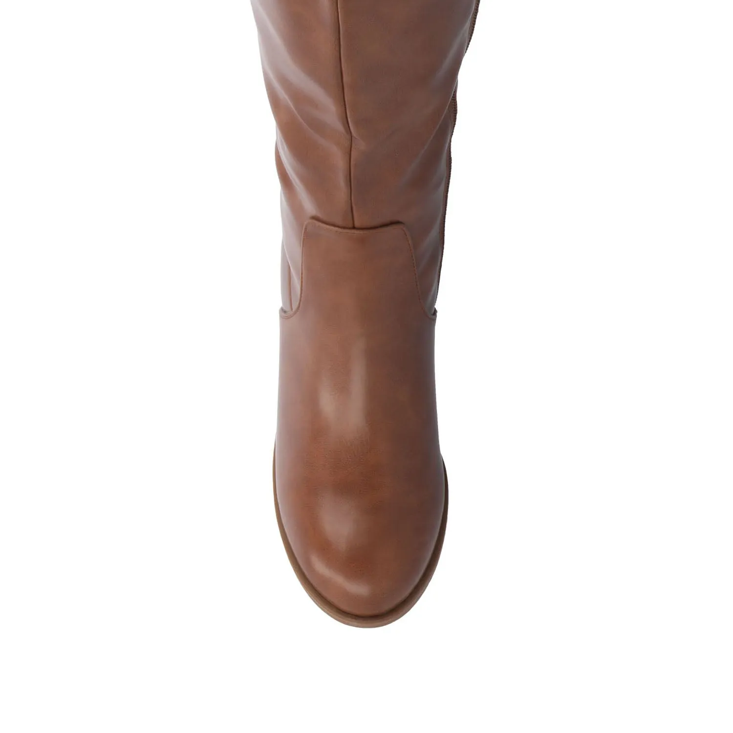 ROMILLY KNEE HIGH BOOTS IN FAUX LEATHER fall day