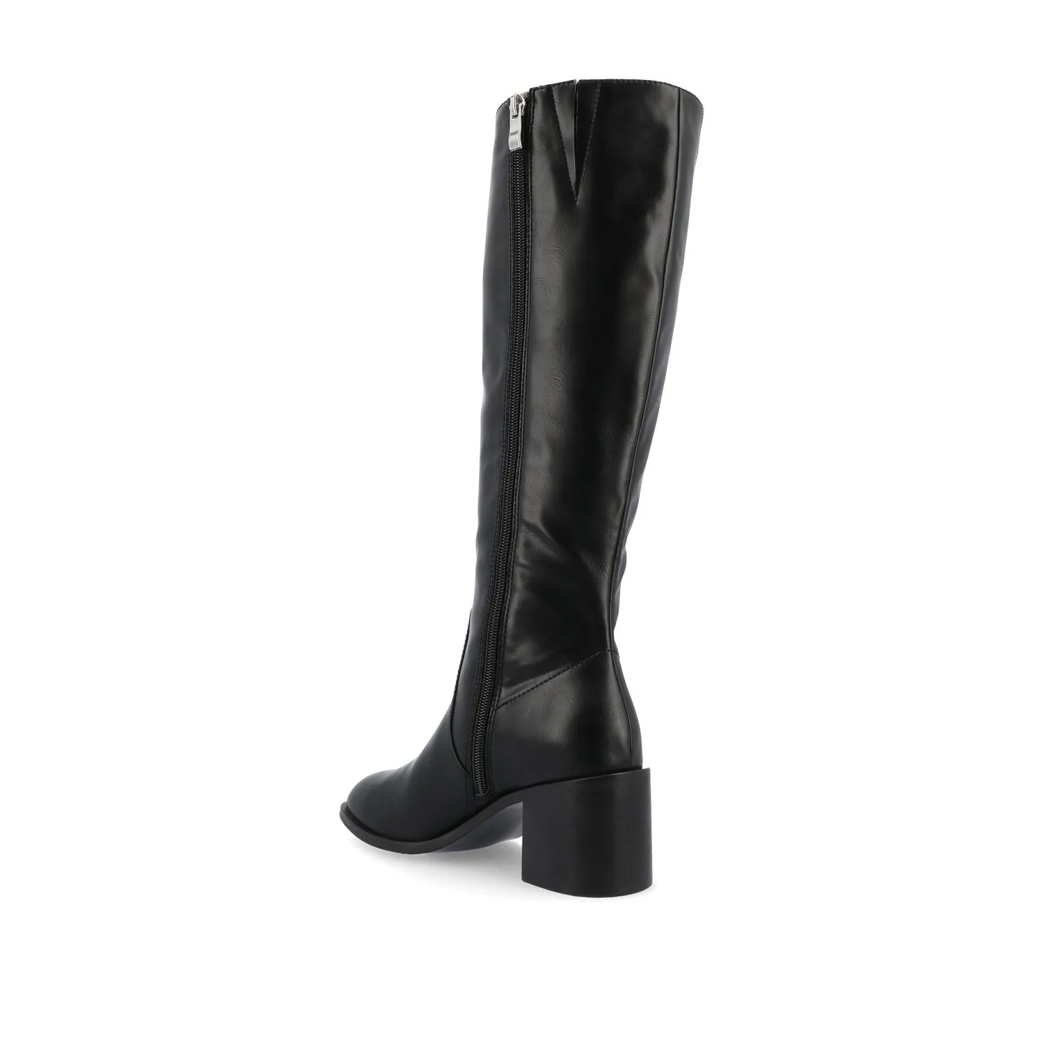 ROMILLY KNEE HIGH BOOTS IN FAUX LEATHER fall day