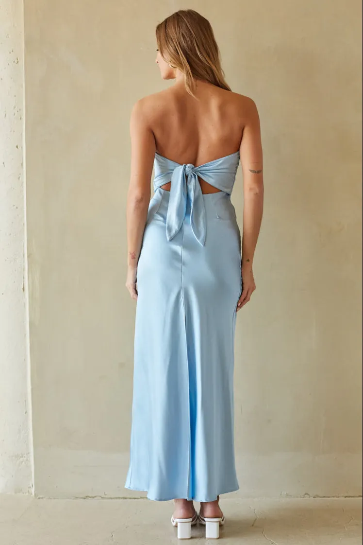Romina Satin Maxi Dress korean tone
